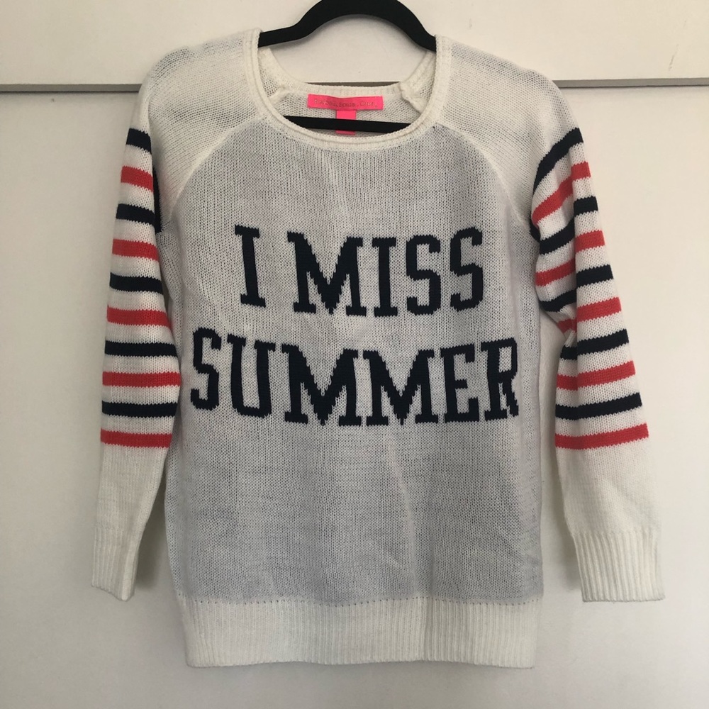 “I MISS SUMMER” sweatshirt